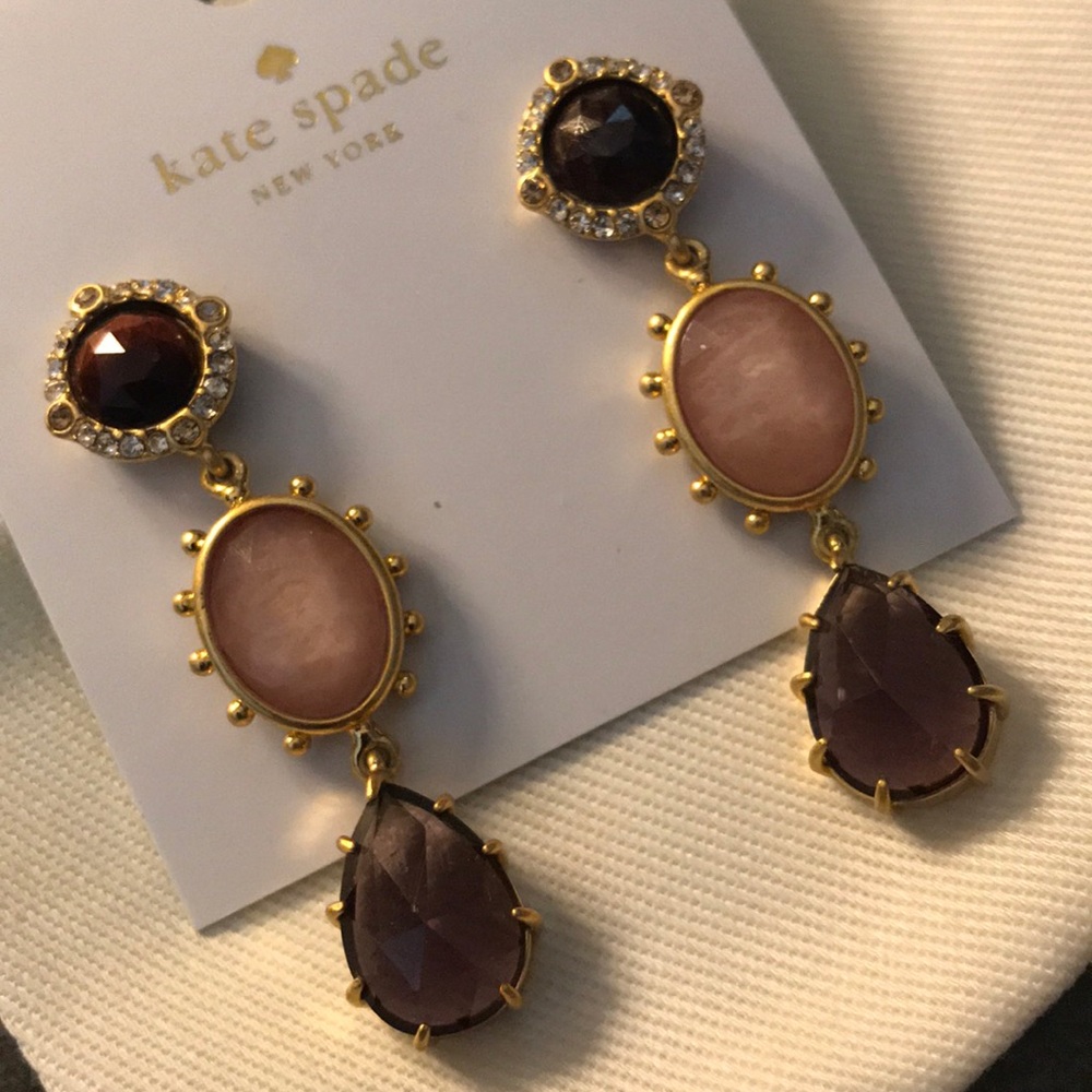 NEW Kate Spade perfectly imperfect linear earrings - Picture 2 of 8